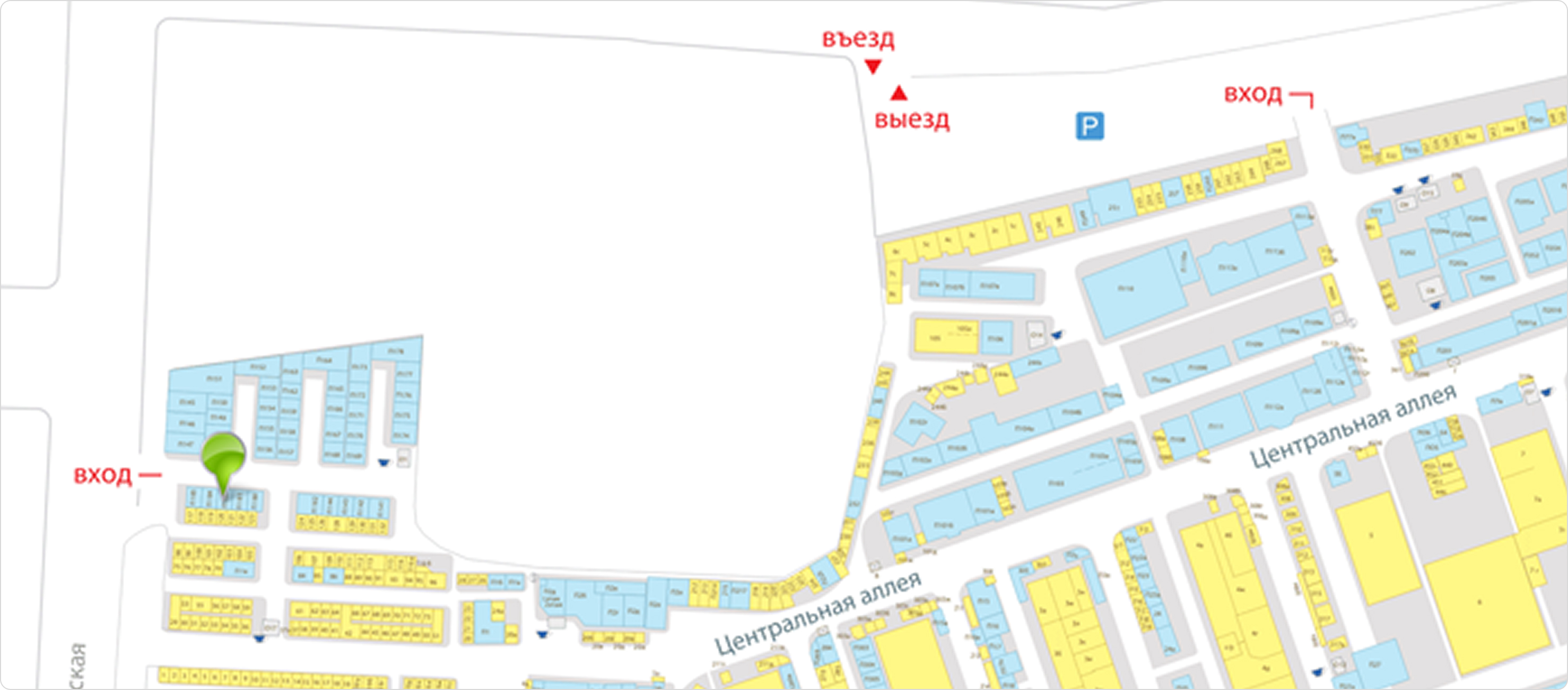 Схема прохода к павильону №183 (десктоп)