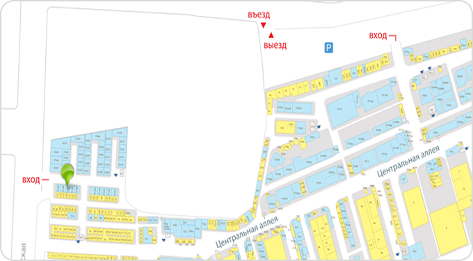Схема прохода к павильону №183 (мобайл)